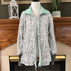 MPG Mondetta Performance Lightweight Animal Print Activewear Jacket Sz. M NWOT